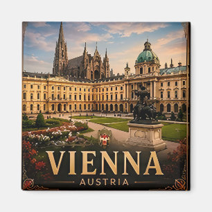 🎼 Wien Österreich Urlaubserinnerung Für Reisende Magnet