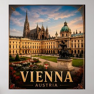 🎼 Wien Österreich Urlaubserinnerung Für Reisende  Poster