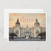WIEN ÖSTERREICH VINTAG POSTKARTE (Vorne/Hinten)