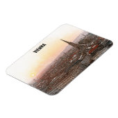 Wien Österreich Vintage Farbstadt Magnet (Linke Seite)