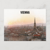 Wien Österreich Vintage Farbstadt Postkarte (Vorderseite)