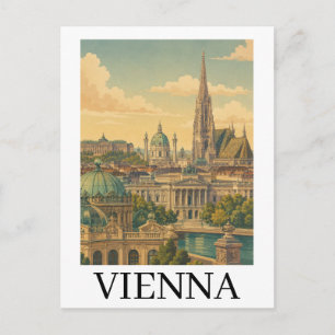 Wien Österreich Vintage Reise Österreichische Kult Postkarte