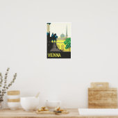 Wien Österreich Vintage Reise Poster (Küche)