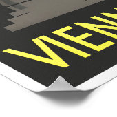 Wien Österreich Vintage Reise Poster (Ecke)