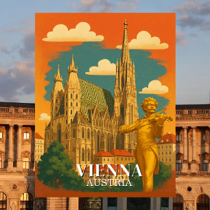 Wien Österreich Vintage Reisen Europa Postkarte