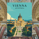 Wien, Österreich Vintage Travel Art Postcard Postkarte<br><div class="desc">Entdecken Sie die bezaubernde Stadt Wien, Österreich, mit dieser Vintagen Postkarte, die ihre imperiale Eleganz und lebendige Kulturszene einfängt. Wien ist bekannt für seine atemberaubende Architektur, seine historischen Paläste und sein reichhaltiges musikalisches Erbe. Die Stadt inspiriere seit Jahrhunderten Künstler und Komponisten. Diese Postkarte im Retro-Stil besticht durch ihre Sehenswürdigkeiten wie...</div>