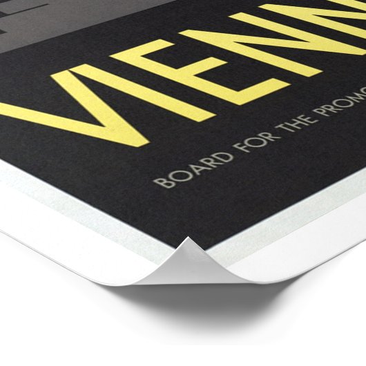 Wien Österreich - Vintage Travel Poster (Ecke)