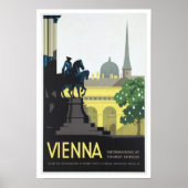 Wien Österreich - Vintage Travel Poster (Vorne)