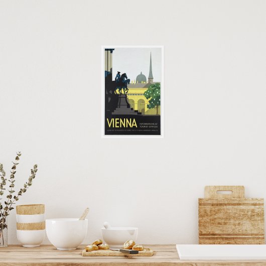 Wien Österreich - Vintage Travel Poster (Küche)