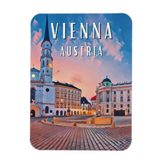 Wien, Österreichische Hauptstadt Magnet (Vertikal)