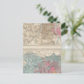 Wien, Prag, BudaPest-Karte Postkarte (Stehend Vorderseite)