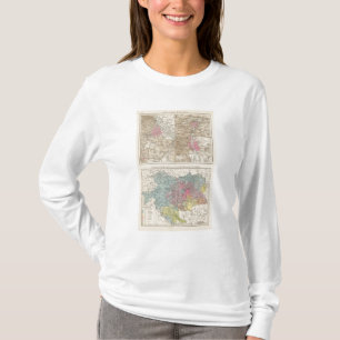 Wien, Prag, Budapest-Karte T-Shirt