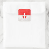 Wien Quadratischer Aufkleber (Tasche)