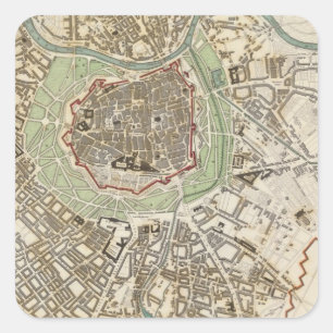 Wien Quadratischer Aufkleber