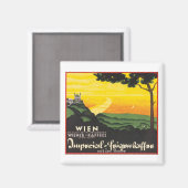 Wien Reiseplakat Magnet (Vorderseite/Rückseite)