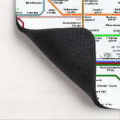 Wien-Rohrkarte Mousepad (Ecke)