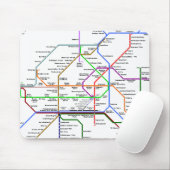 Wien-Rohrkarte Mousepad (Mit Mouse)