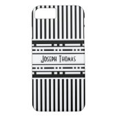 Wien-Sezessions-Schwarzweiss-Streifen Case-Mate iPhone Hülle (Rückseite)