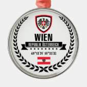 Wien Silbernes Ornament (Vorne)