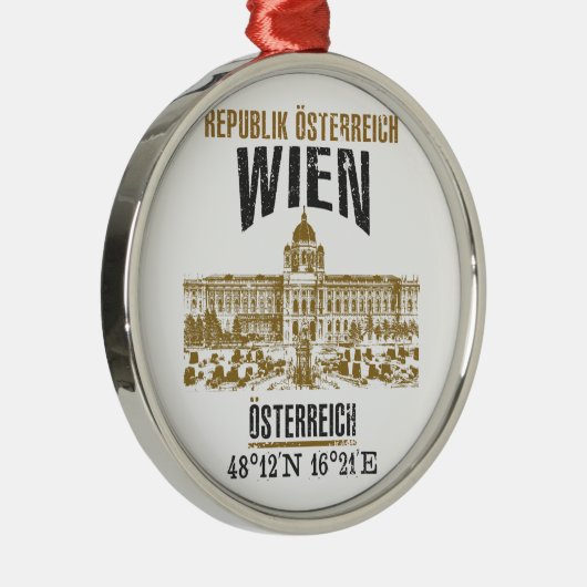 Wien Silbernes Ornament (Rechts)