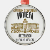 Wien Silbernes Ornament (Vorne)