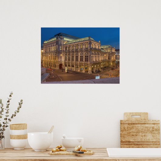 Wien Staat Opera, Österreich Poster (Küche)