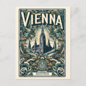 Wien Stadt Österreich Vintage Geschenke Postkarte (Vorderseite)