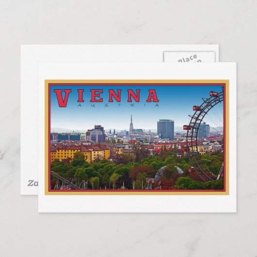 Wien - Stadtbild Postkarte (Vorne/Hinten)