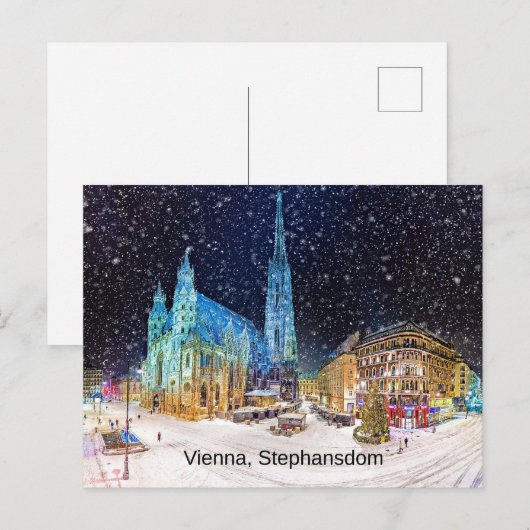 Wien, Stephansdom, Postkarte (Vorne/Hinten)