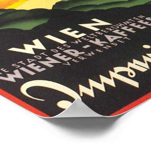 Wien Travel Poster (Ecke)