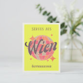 Wien Vienna Österreich Neon Disco Postcard Postkarte (Stehend Vorderseite)