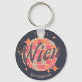 Wien Vienna Österreich Retro Schlüsselanhänger (Rückseite)