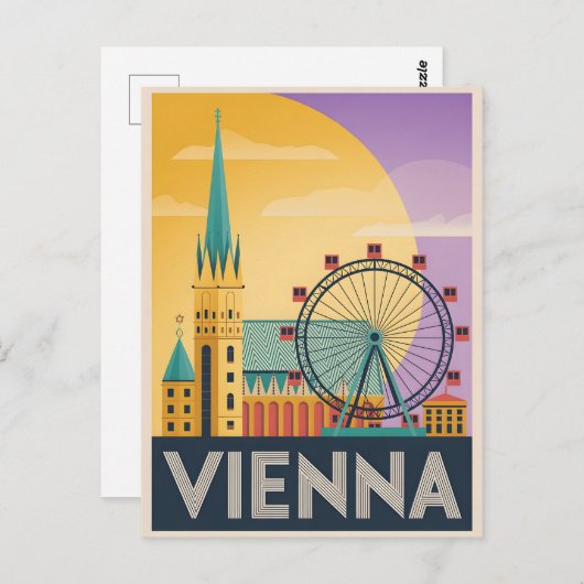 Wien Vintag Postkarte (Vorne/Hinten)