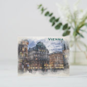 Wien Vintag Tourismus Reisen hinzufügen Postkarte (Stehend Vorderseite)