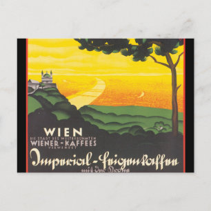 Wien_Vintage Reiseplakat Kunstwerk Postkarte