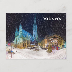 Wien Vintage Tourismus Reise Hinzufügen Postkarte