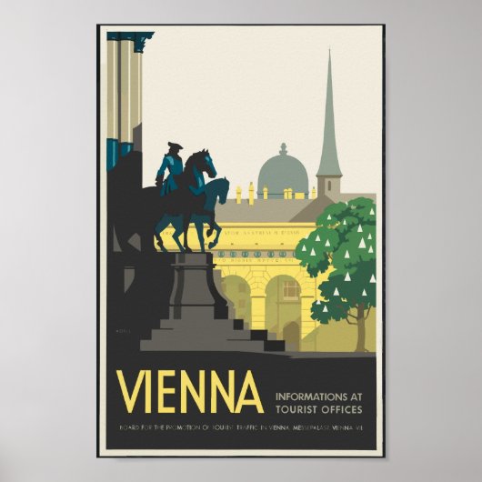 Wien Vintage Travel Poster (Vorne)