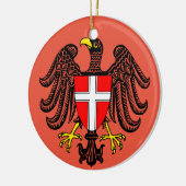 Wien-Weihnachtsverzierung Keramikornament (Links)