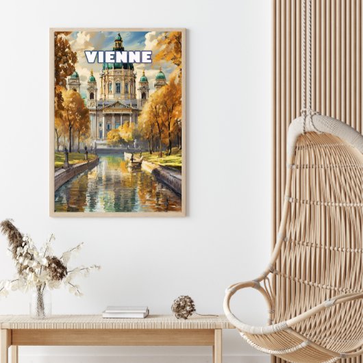 Wien, wo Kaffee eine Kunst, eine Leidenschaft ist Poster