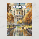 Wien, wo Kaffee eine Kunst, eine Leidenschaft ist Postkarte (Vorderseite)