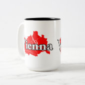 Wien Zweifarbige Tasse (Vorderseite Links)