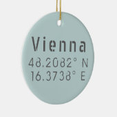 Wiener Breitengrad Keramik Ornament (Rechts)