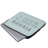 Wiener Breitengrad Laptopschutzhülle (Vorne Knopf)