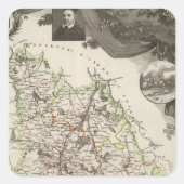 Wiener Dekret Quadratischer Aufkleber (Vorderseite)