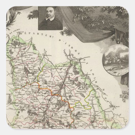 Wiener Dekret Quadratischer Aufkleber (Vorderseite)