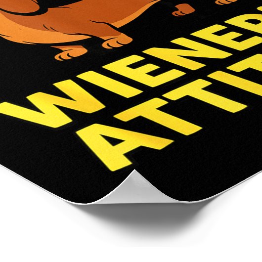 Wiener Dog Dachshund  Poster (Ecke)
