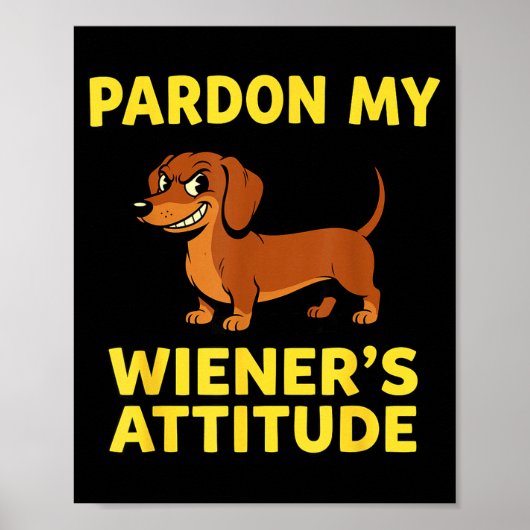 Wiener Dog Dachshund Poster (Vorne)