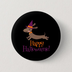 Wiener Dog Halloween Skelett Dachshund Liebhaber H Button
