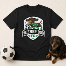 Wiener Dog Soccer Dog Fan Club T-Shirt