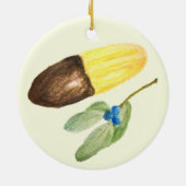 Wiener Fingers Chocolate Biscuit Weihnachten Keramik Ornament (Hinten)